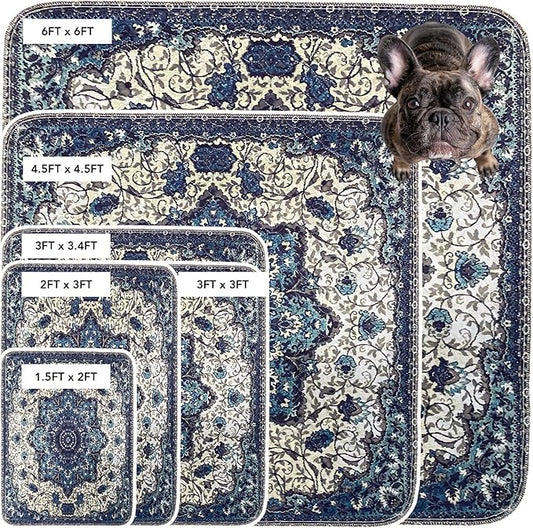 Washable Pee Pads for Dogs - Super Absorbent Reusable Puppy Training Pads - 100% Waterproof, Leak-Proof & Non-Slip Whelping Pads for Pet Housebreaking