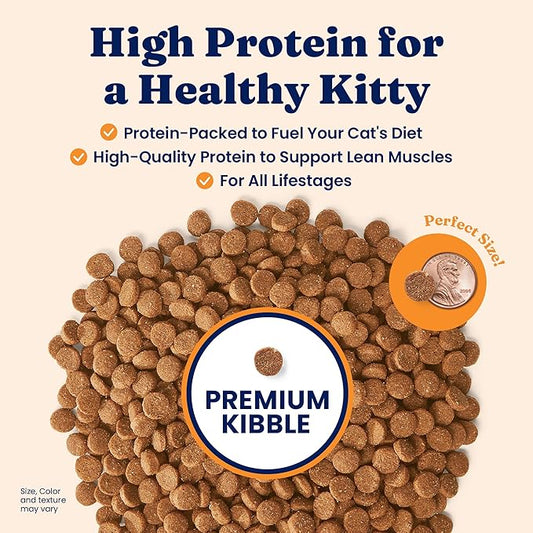 Solid Gold High Protein Dry Cat Food - Grain Free & Gluten Free Alaskan Pollock Cat Dry Food w/Probiotics for Gut Health & Digestion - High Fiber & Omega 3 - Low Carb Superfood Kibble - All Ages-12LB