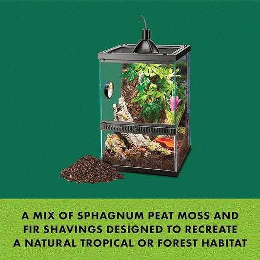 Zilla Reptile Terrarium Bedding Substrate Jungle Mix, 8 Quart