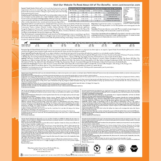 Canine Caviar - Special Needs: Chicken & Brown Rice Alkaline Dry Dog Food, Limited Ingredients, Gluten-Free, Based on Science & Research, Veterinary Alternative Diet (4.4 Pound Bag)