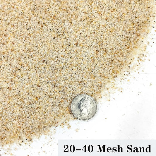 Aquarium Sand, 2lbs Beige Fish Tank Sand, Aquarium Gravel Substrate for Aquascaping, Vivariums, Terrariums, Plants and Crafts