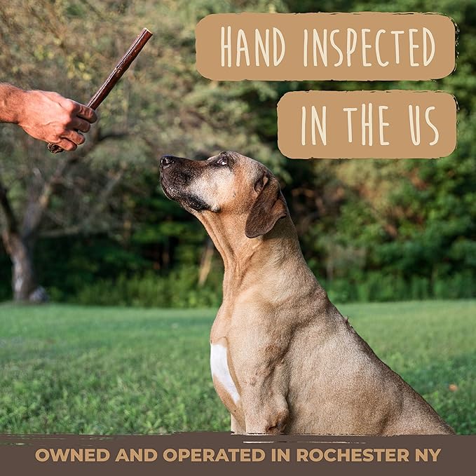 Mighty Paw Naturals Variety Pack Bully Sticks for Dogs - Grass Fed Beef Chews. Dog Bully Sticks for Large Pets, Medium and Small Breeds. Lower Odor Treats for Small Pets. Single Ingredient