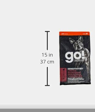 Go! Solutions Sensitivities Limited Ingredients, Grain-Free Dry Dog Food, Lamb Recipe for Sensitive Stomach, 3.5 lb Bag