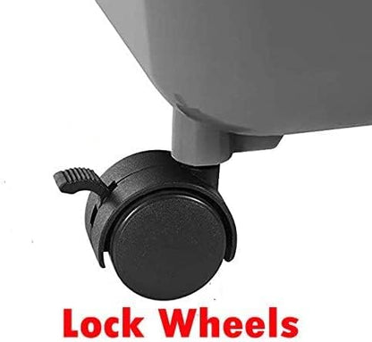 X-Large Deluxe 2-Level in/Outdoor Rabbit Hutch Cage for Ferret Squirrel Chinchilla Solid Platform Ramp Mesh Floor Deep 2-Inch Leakproof Easy Clean Deep Tray Large Access Doors Lockable Casters