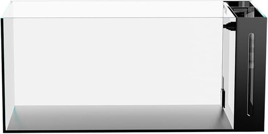 Ultra Clear Rimless Aquarium Tank gallons Low Iron Glass Side Filtration + Anti-Jumping net (50Gal)