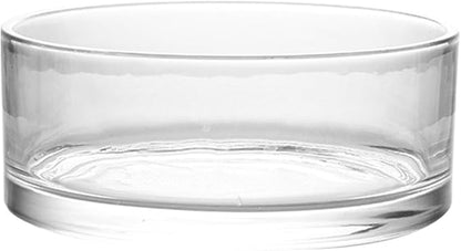 Fish Bowls for Centerpieces, Glass Bowl Decorative Width 7.9", Height 3.1", Lotus Flower, Succulent, Round Glass Vase for Wedding Party Event, Home Office Decor