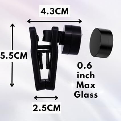 Magnetic Seaweed Feeding Clips Automatic Fish Feeder Saltwater Aquarium Tank Accessories Algae Magnet Sea Veggie Feeder for Fish and Aquatic Pets up to 0.6-inch Glass (Black)