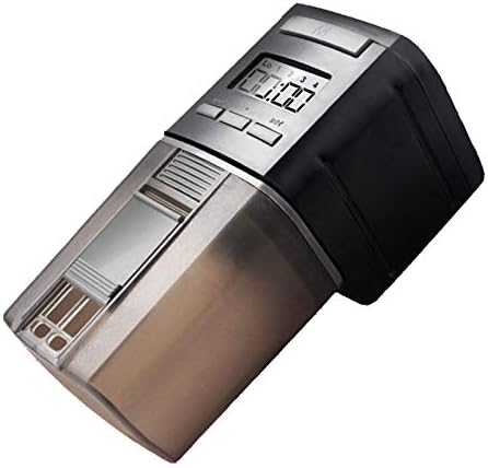 LONDAFISH Aquarium Fish Feeder, 0.175L Capacity, Plastic, Timer, Suitable for Pelleted, Particle, Flake Feeds