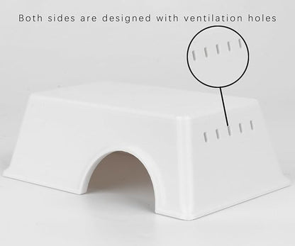 Snake Hide, Leopard Gecko Tank Accessories for Reptile Ball Python Crested Gecko Lizard Bearded Dragon - WhiteHideM