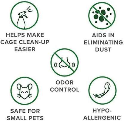 Eco Bedding 99% Dust-Free Paper Bedding for Small Pets & Birds, Eco Natural, 10L - Safe, Clean & Comfortable Nesting Material, Ammonia Blocker