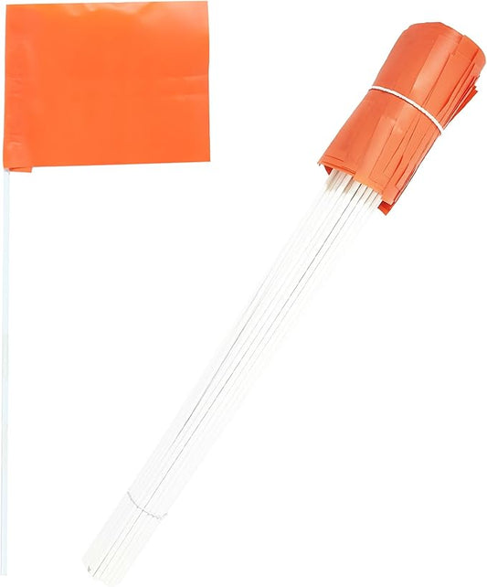 Dogtra Training Flags for GPS Fence – 50-Pack Neon Orange Boundary Markers – Flexible, Weather-Resistant Yard Flags for Invisible Fence Training, Pet Containment, and Safe Outdoor Dog Fence Setup