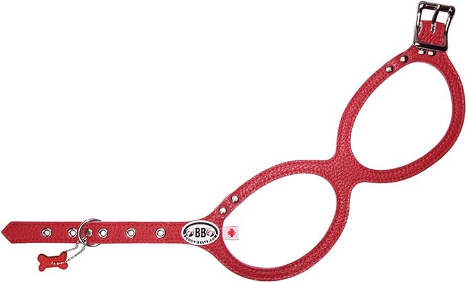 Buddy Belts Harness Pebble Grain Red - Premium Edition (3)
