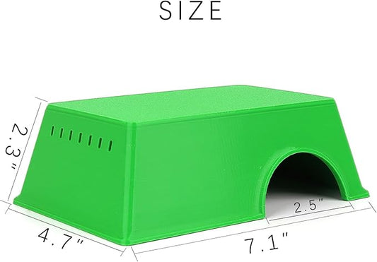 Snake Hide, Leopard Gecko Tank Accessories for Reptile Ball Python Crested Gecko Lizard Bearded Dragon - GreenHideL