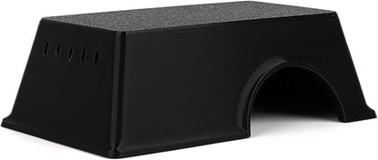 Snake Hide, Leopard Gecko Tank Accessories for Reptile Ball Python Crested Gecko Lizard Bearded Dragon - BlackHideM