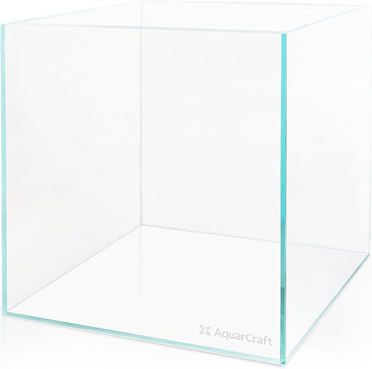 Ultra Clear Glass Fish Tank 4.1 Gallon, 6mm Thickened Rimless Aquarium Tank Low Iron, Cube Aquarium 10in x 10in x 10in