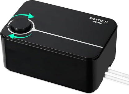 UPETTOOLS Aquarium Air Pump, Fish Tank Air Pump Ultra Quiet Powerful Bubbler Aerator, 5W 4L/min, Adjustable Dual Outlet, for 10-180 Gallon Fish Tank