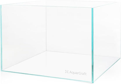 Ultra Clear Glass Fish Tank 24 Gallon, 8mm Thickened Rimless Aquarium Tank Low Iron, Large Big Aquarium 23.6in x15.7in x 15.7in