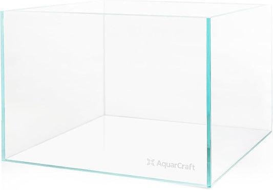 Ultra Clear Glass Fish Tank 24 Gallon, 8mm Thickened Rimless Aquarium Tank Low Iron, Large Big Aquarium 23.6in x15.7in x 15.7in