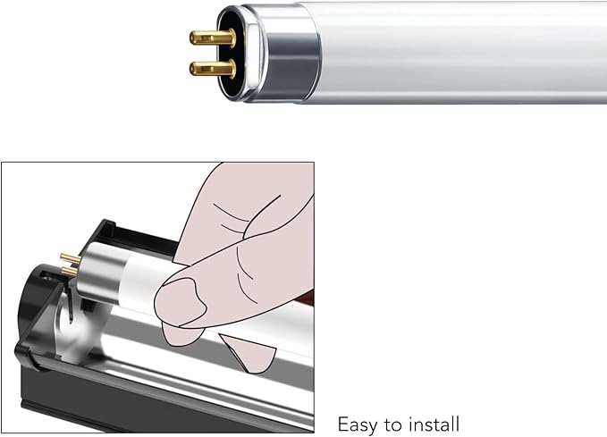 MRREPTILE T5 UVB Reptile Light Bulb – 2-Pack 8W High-Output 10.0 UVB Bulbs for Bearded Dragons, Turtles & Lizards – Liner UVA/UVB Lighting for Basking & Vitamin D3 Synthesis