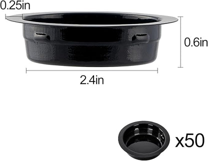 WACOOL Magnetic Reptile Ledge, Acrylic Gecko Feeding Ledge with 6PCS Cups, Reptile Food Water Feeder Dish for Geckos Iguana Chameleon Pets (Cups)