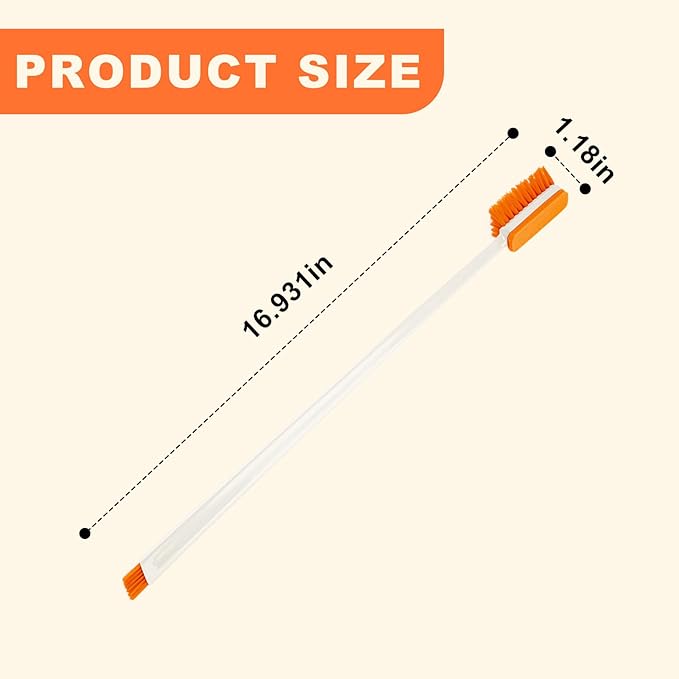 Small Fish Tank Cleaner Brush, Algae Scraper for Aquarium, Glass Aquarium Cleaning Tool, Fish Tank Cleaner Adapted for Glass and Acrylic Aquariums (Longer)