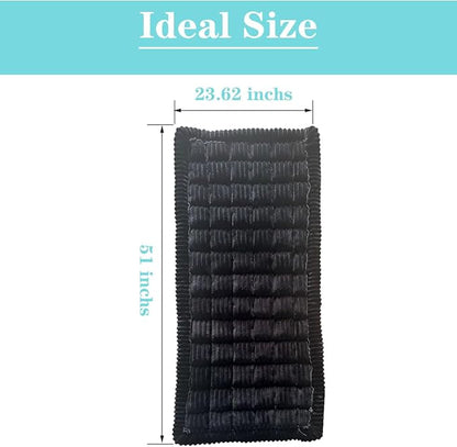 Backseat Pet Bed Mat, 23.62 inch x 51 inch. Anti Slip Pet Travel Dog Bed，Plaid Dog Bed for Car Back Seat, Custom Fit for Backseat Extenders and Seat Covers (Black, 1)