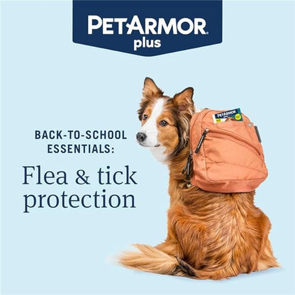 PetArmor Plus Flea and Tick Prevention for Dogs, Small Dog Flea and Tick Treatment, 3 Doses, Waterproof Topical, Fast Acting (5-22 lbs)