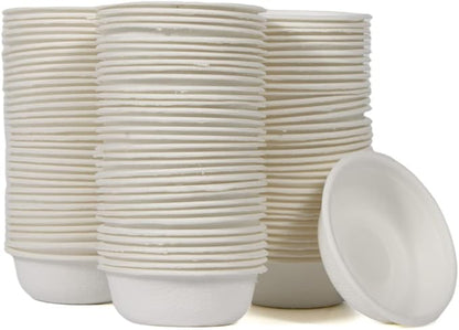 100Pcs Biodegradable Crested Gecko Food Cups, 1oz Reptile Feeding Dish