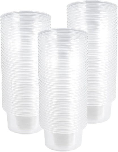 1oz Crested Gecko Food Cups, 100Pcs Reptile Plastic Feeding Dish