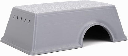 Snake Hide, Leopard Gecko Tank Accessories for Reptile Ball Python Crested Gecko Lizard Bearded Dragon - GrayHideS