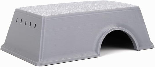 Snake Hide, Leopard Gecko Tank Accessories for Reptile Ball Python Crested Gecko Lizard Bearded Dragon - GrayHideS