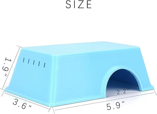 Snake Hide, Leopard Gecko Tank Accessories for Reptile Ball Python Crested Gecko Lizard Bearded Dragon - BlueHideM