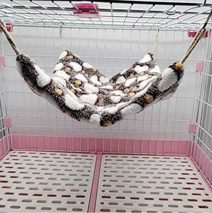 ISMARTEN Small Animal Hanging Hammock, Pet Hanging Nap Sack Sleep Bag Bed, Cage Hammock Beds for Ferret Guinea-Pig Sugar Glider Hamster Rat Mice Chinchilla Flying Gerbil and Squirrel