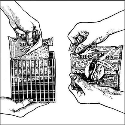 Songbird Treats Seed Bars | 12 Pack of 7 oz Bird Seed Cakes for Wild Birds (Sunny Mealworm)