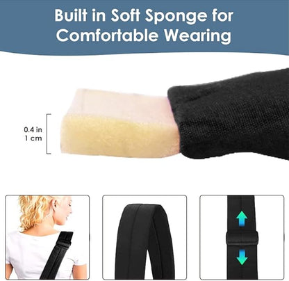 Lukovee Pet Sling, Hand Free Dog Sling Carrier Adjustable Padded Strap Tote Bag Breathable Cotton Shoulder Bag Front Pocket Safety Belt Carrying Small Dog Cat Puppy Machine Washable (Black, S)