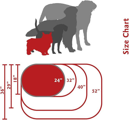 Majestic Pet 24 Inch Bagel Calming Dog Bed Washable – Cozy Soft Round Dog Bed with Spine Support for Dogs to Rest Their Head - Fluffy Donut Dog Bed 24x19x7 (Inch) - Round Pet Bed Small – Blue