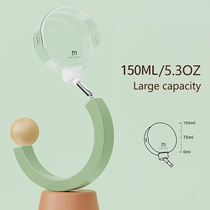 Marchul Hamster Water Bottle with Stand No Drip Water Dispenser for Syrian Dwarf Hamsters Gerbils Mice Rats and Other Small Animals