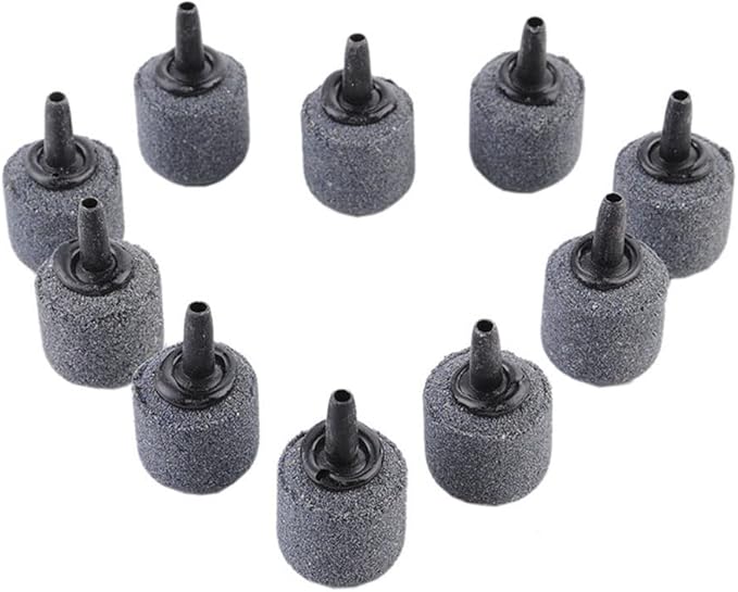Air Stone Cylinder Bubble Diffuser Airstones for Aquarium 0.8/0.9inch Diffuser Release Tool for Nano Air Pumps Small Buckets and Fish Tanks