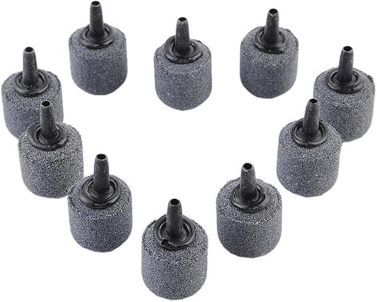 Air Stone Cylinder Bubble Diffuser Airstones for Aquarium 0.8/0.9inch Diffuser Release Tool for Nano Air Pumps Small Buckets and Fish Tanks