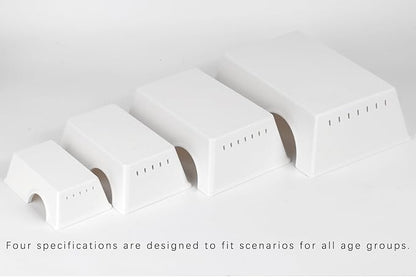 Snake Hide, Leopard Gecko Tank Accessories for Reptile Ball Python Crested Gecko Lizard Bearded Dragon - WhiteHideXL