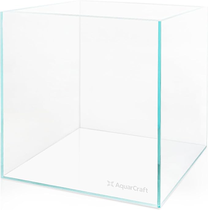 Ultra Clear Glass Fish Tank 31.5 Gallon, 8mm Thickened Rimless Aquarium Tank Low Iron, Large Big Aquarium 19.7in x19.7in x 19.7in