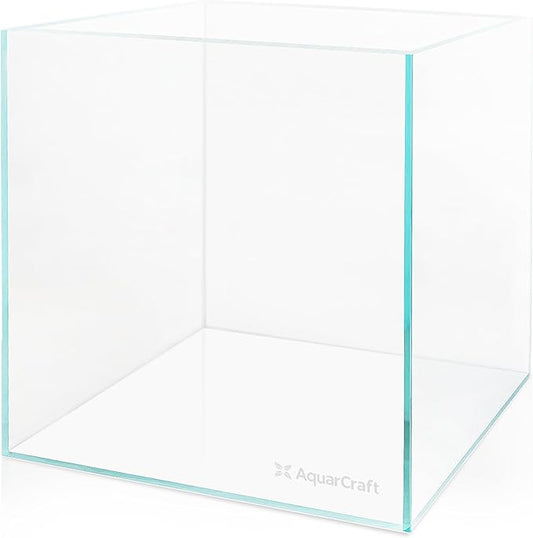 Ultra Clear Glass Fish Tank 31.5 Gallon, 8mm Thickened Rimless Aquarium Tank Low Iron, Large Big Aquarium 19.7in x19.7in x 19.7in