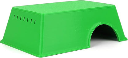 Snake Hide, Leopard Gecko Tank Accessories for Reptile Ball Python Crested Gecko Lizard Bearded Dragon - GreenHideL