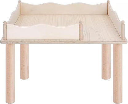 Niteangel Hamster Play Wooden Platform & Multi-Chamber Series Maze Fence for Dwarf Syrian Hamsters Gerbils Mice Degus or Other Small Pets (for 2 Chamber Hideout-Large)