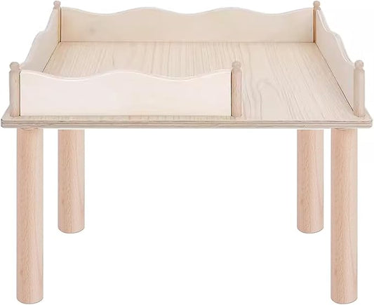 Niteangel Hamster Play Wooden Platform & Multi-Chamber Series Maze Fence for Dwarf Syrian Hamsters Gerbils Mice Degus or Other Small Pets (for 2 Chamber Hideout-Large)