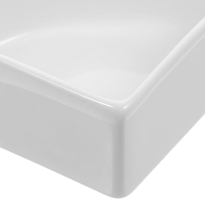 iplusmile Ceramic Hamster Food Bowl, White, 5"