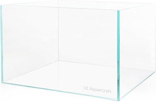 Ultra Clear Glass Fish Tank, 16 Gallon，6mm Thickened Rimless Aquarium Tank Low Iron, Large Big Aquarium 23.6in x11.8 in x14.2in