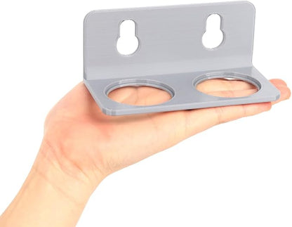 Crested Gecko Feeding Ledge with 10PCS Gecko Food Water Dish - Gray