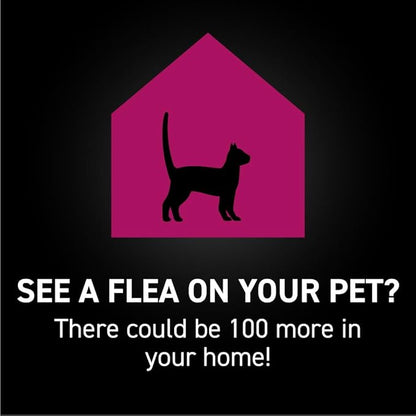 Flea and Tick Prevention for Cats, Repellent, and Control, Fast Acting Waterproof Topical Drops for Cats Over 3.5 lbs, 1 Month Dose