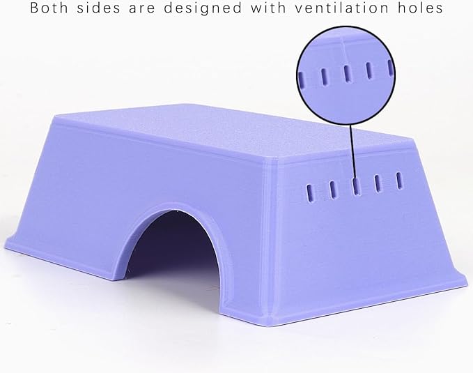 Snake Hide, Leopard Gecko Tank Accessories for Reptile Ball Python Crested Gecko Lizard Bearded Dragon - PurpleHideL